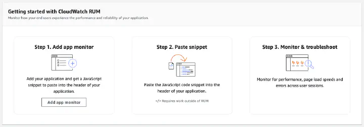AWS CloudWatch RUM getting started